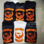 รับปักเสื้อแจ็คเก็ตยีนส์ สำหรับกลุ่มแก๊ง