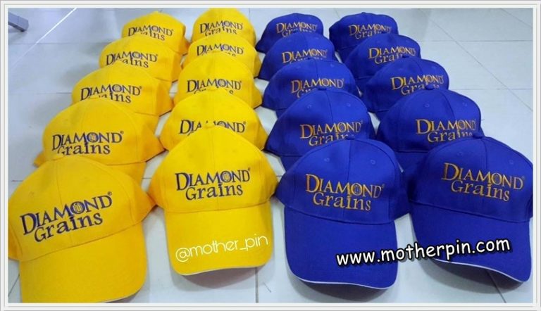 งานปักหมวก Diamond Grains
