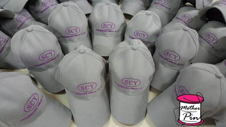 งานปักหมวกแก๊ปผ้า บริษัท SCY