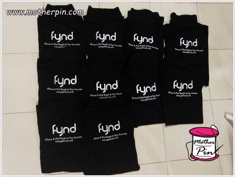 งานปักเสื้อโปโลบริษัท fynd