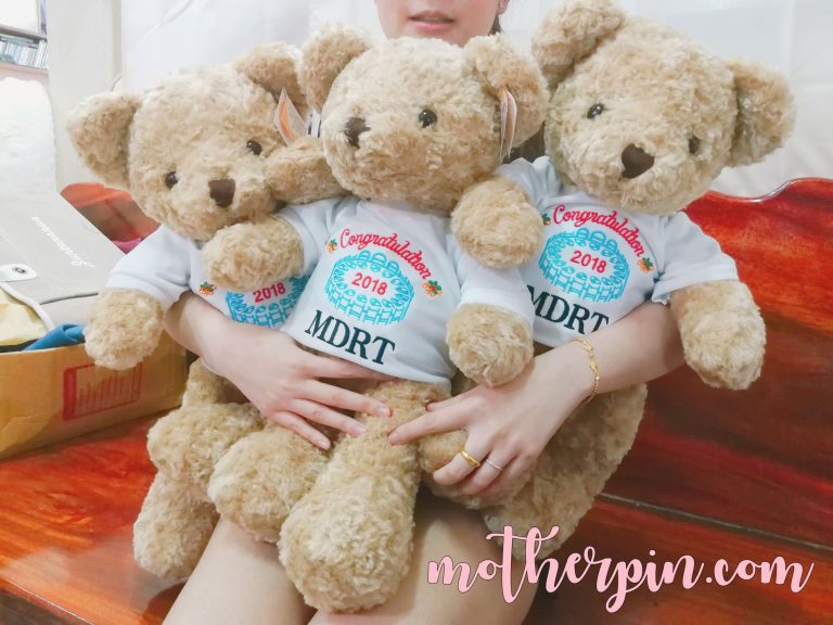 งานปักเสื้อตุ๊กตาหมีไซส์ใหญ่