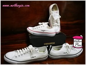 รับปักรองเท้าผ้าใบ converse