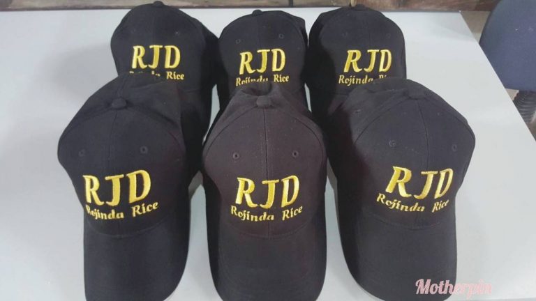 งานปักหมวกผ้า RJD