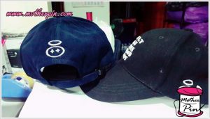 งานปักนูน หมวกแก๊ปผ้า