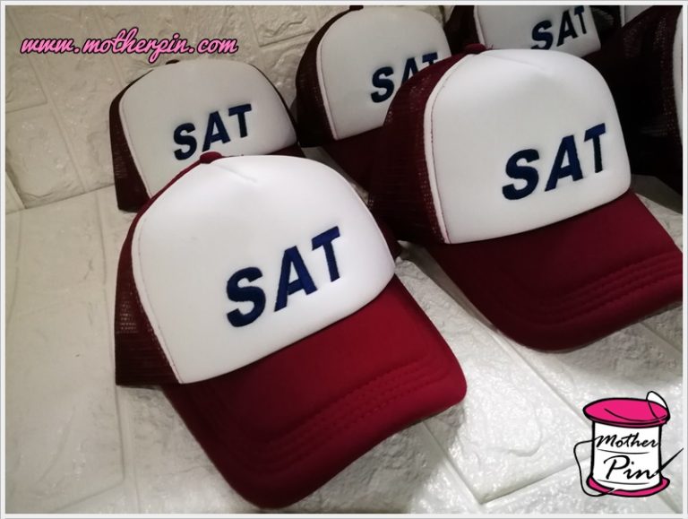 งานปักหมวกทูโทน SAT