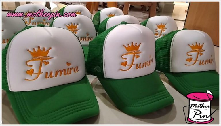 งานปักหมวกร้าน Fumira