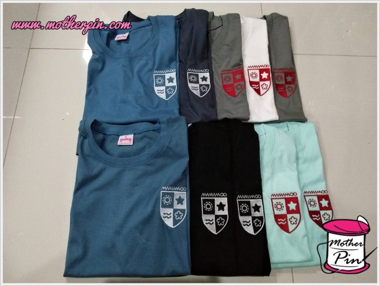 งานปักโลโก้เสื้อยืด