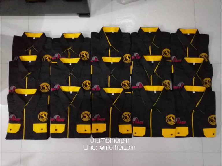 งานปักเสื้อช็อปเสื้อช่างร้านยาง Continental