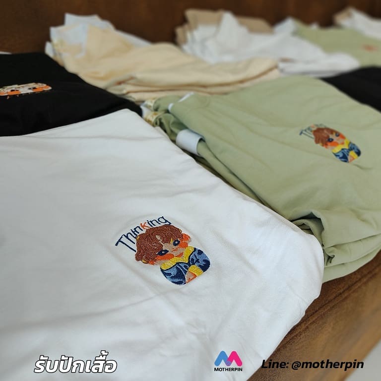 รับปักลายการ์ตูนเสื้อ