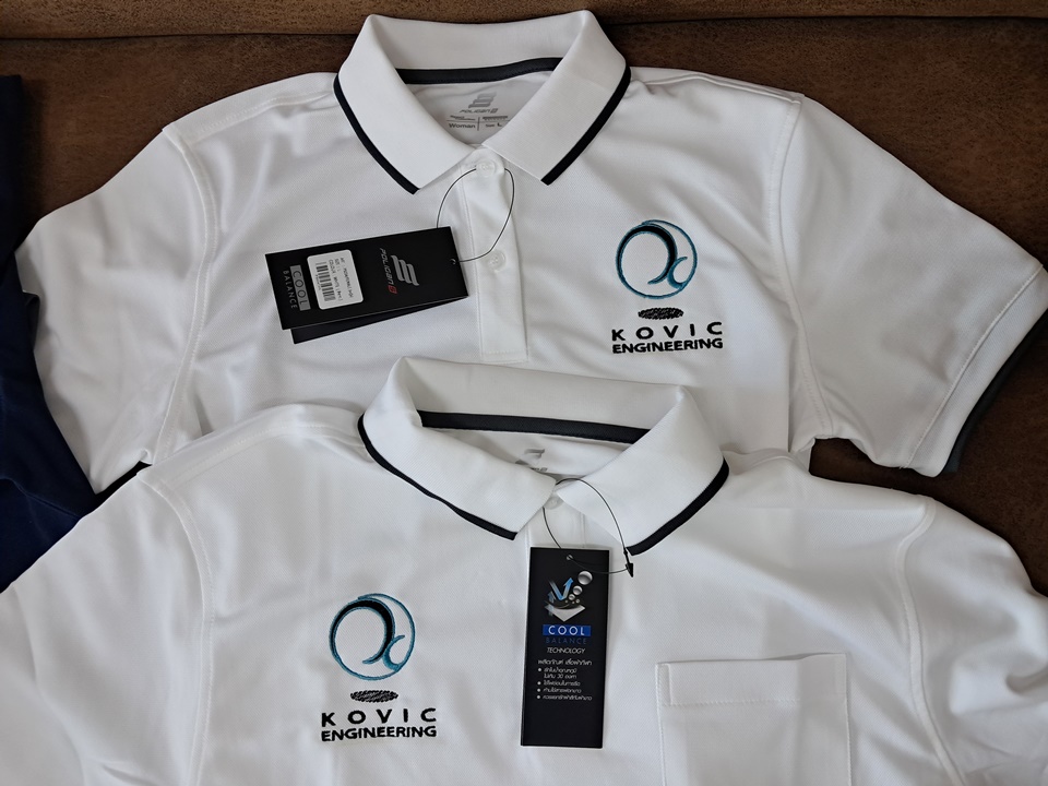 ปักโลโก้เสื้อคอปก